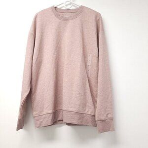 NWT Old Navy Womens Fleece Long Sleeve Crew Neck SweatShirt Size L Beige